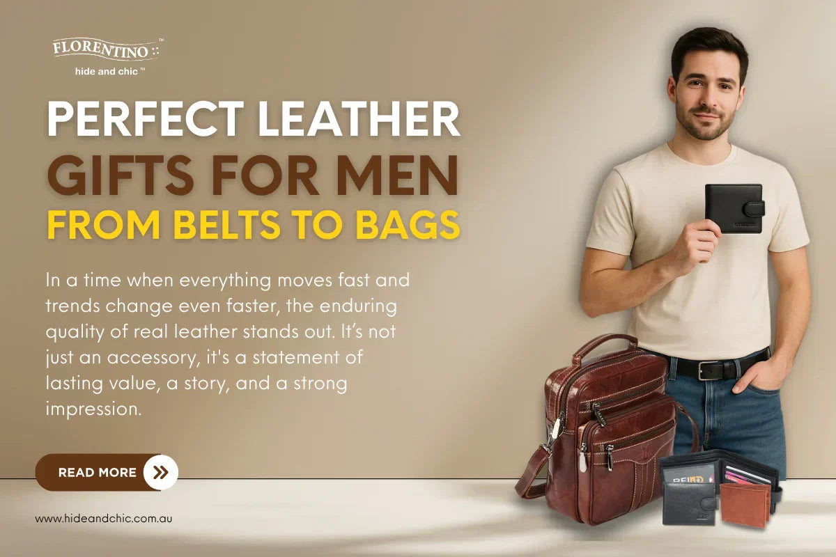 Perfect Leather Gifts for Men From Belts to Bags — free download