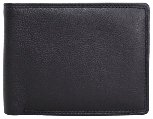 RFID Security Lined Leather Wallet Quality Full Grain Cow Hide Leather. Style No: 11049.