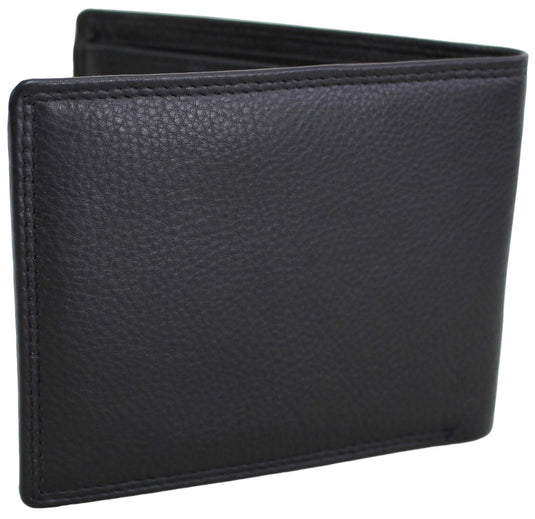 RFID Security Lined Leather Wallet Quality Full Grain Cow Hide Leather. Style No: 11049.