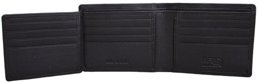 RFID Security Lined Leather Wallet Quality Full Grain Cow Hide Leather. Style No: 11049.