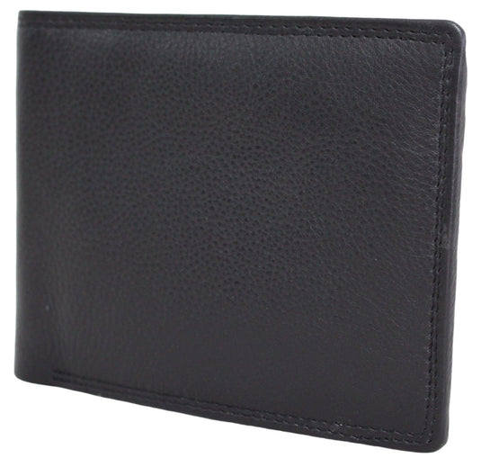 RFID Security Lined Leather Wallet Quality Full Grain Cow Hide Leather. Style No: 11049.
