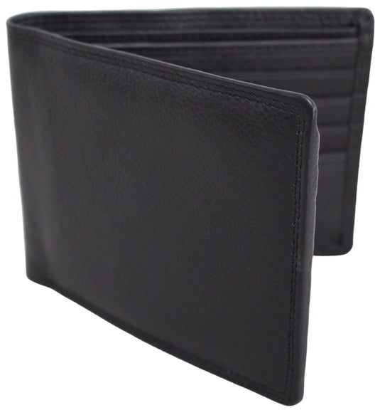 RFID Security Lined Leather Wallet Quality Full Grain Cow Hide Leather. Style No: 11049.