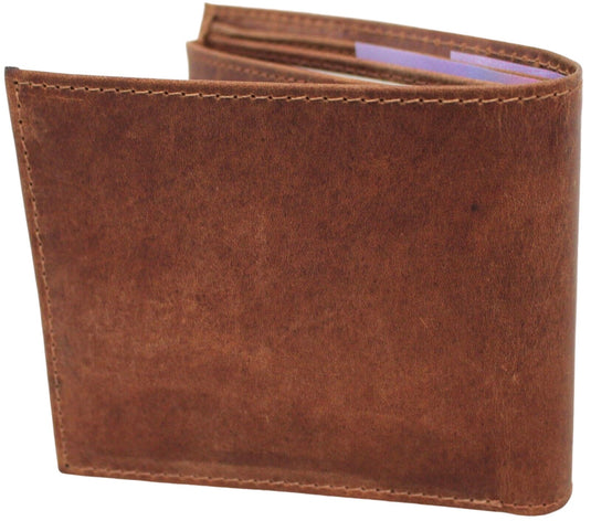 RFID Security Lined Leather Wallet Quality Full Grain Cow Hide Leather. Style No: 11049.