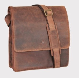 New York M Vintage Brown Messenger Bag