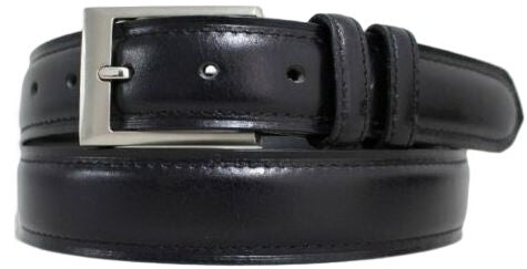 Hide & Chic Full Grain Leather Belt. Brown with Silver Nickle Buckle. Style No 43019 35 MM