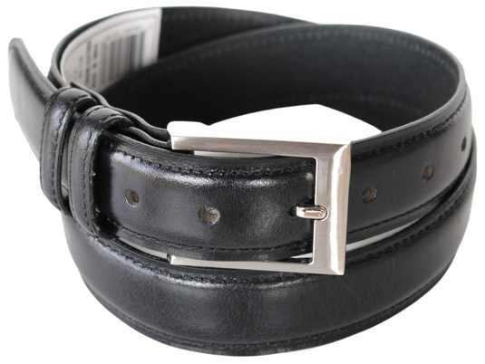 Hide & Chic Full Grain Leather Belt. Brown with Silver Nickle Buckle. Style No 43019 35 MM