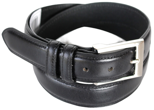 Hide & Chic Full Grain Leather Belt. Brown with Silver Nickle Buckle. Style No 43019 35 MM