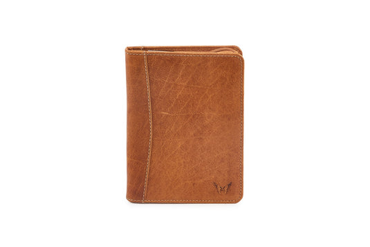 Quality Full Grain Leather Passport Wallet. Style: 7015.