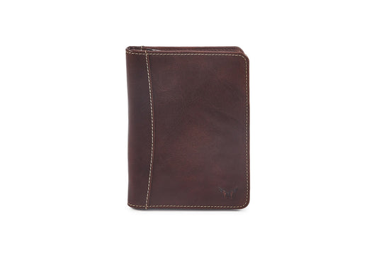 Quality Full Grain Leather Passport Wallet. Style: 7015.