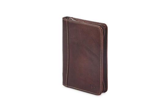 Quality Full Grain Leather Passport Wallet. Style: 7015.