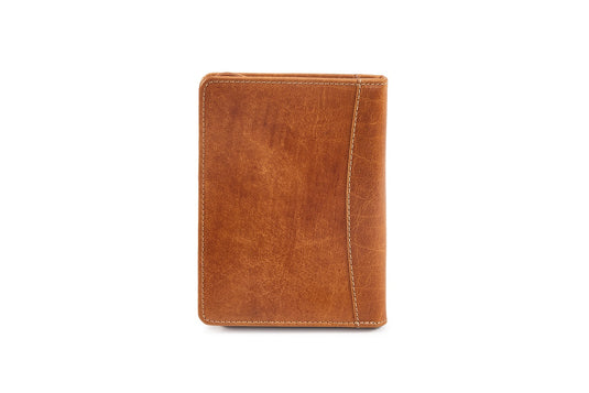 Quality Full Grain Leather Passport Wallet. Style: 7015.