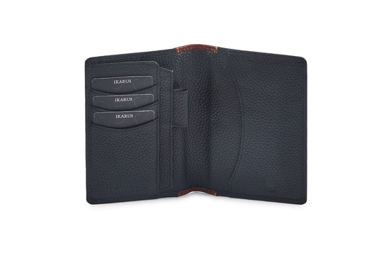 RFID Security Lined Leather Passport Holder Full Grain Cow Hide Leather. Style number: 11017 Hide & Chic