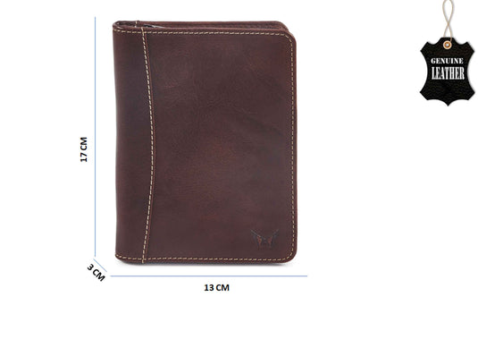 Quality Full Grain Leather Passport Wallet. Style: 7015.