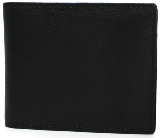 RFID Genuine Leather Wallet. Colours: Black or Brown. Style No: 11043