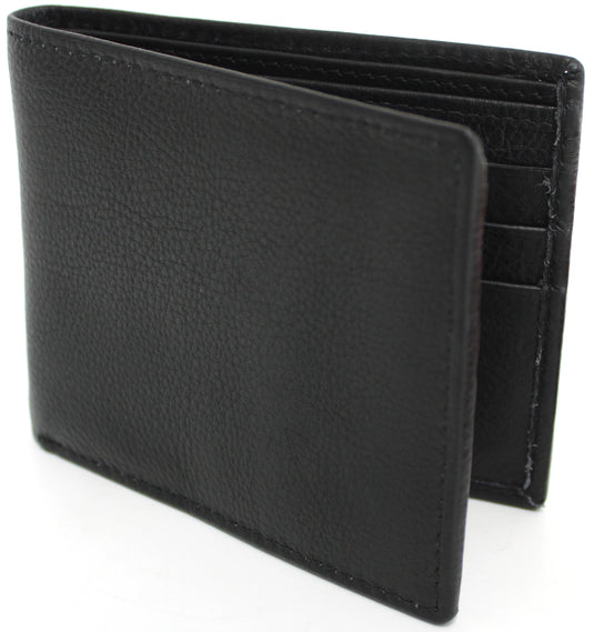 RFID Genuine Leather Wallet. Colours: Black or Brown. Style No: 11043