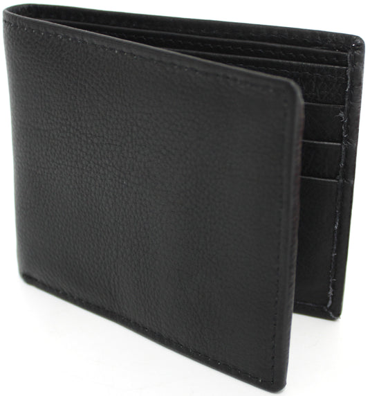 RFID Genuine Leather Wallet. Colours: Black or Brown. Style No: 11043