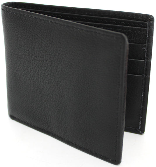 RFID Genuine Leather Wallet. Colours: Black or Brown. Style No: 11043