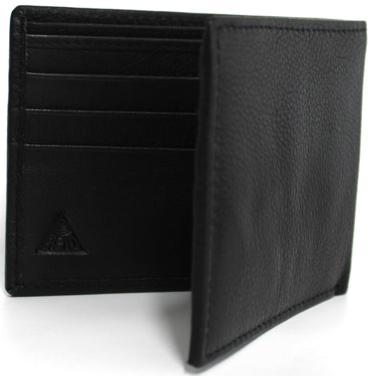 RFID Genuine Leather Wallet. Colours: Black or Brown. Style No: 11043