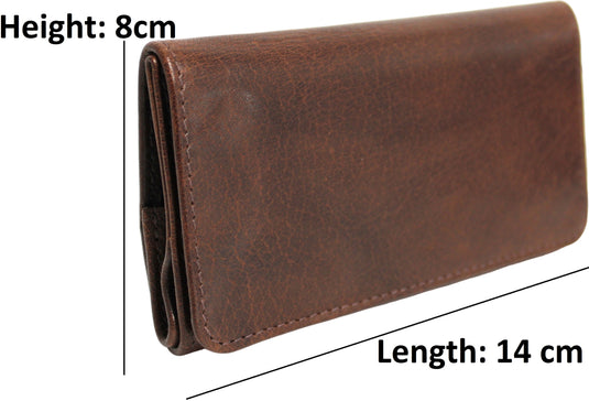 Full Grain Leather Tobacco Pouch 11032 Hide & Chic