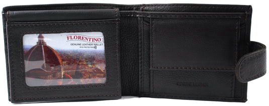 RFID Genuine Leather Wallet. Colours: Black. Brown. Tan. Style No: 11039