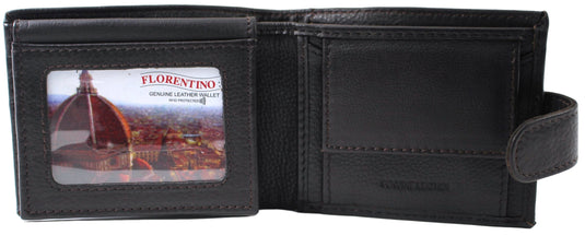RFID Genuine Leather Wallet. Colours: Black. Brown. Tan. Style No: 11039