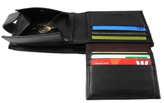 RFID Genuine Leather Wallet. Colours: Black. Brown. Tan. Style No: 11039
