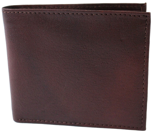 RFID Genuine Leather Wallet. Colours: Black or Brown. Style No: 11043