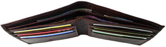 RFID Genuine Leather Wallet. Colours: Black or Brown. Style No: 11043