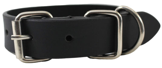 Quality Full Grain Leather Dog Collar. Width: 25mm. Colours: Black or Brown.