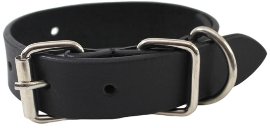 Quality Full Grain Leather Dog Collar. Width: 25mm. Colours: Black or Brown.