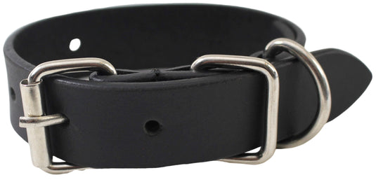 Quality Full Grain Leather Dog Collar. Width: 25mm. Colours: Black or Brown.
