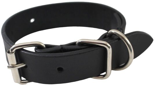 Quality Full Grain Leather Dog Collar. Width: 25mm. Colours: Black or Brown.