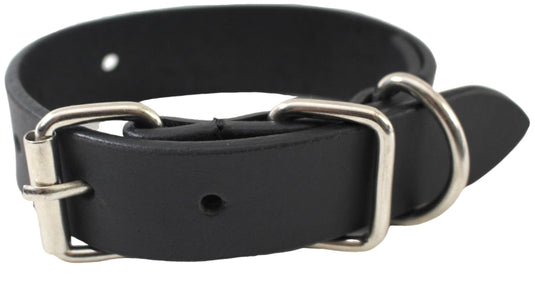 Quality Full Grain Leather Dog Collar. Width: 25mm. Colours: Black or Brown.