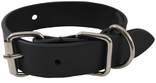 Quality Full Grain Leather Dog Collar. Width: 25mm. Colours: Black or Brown.