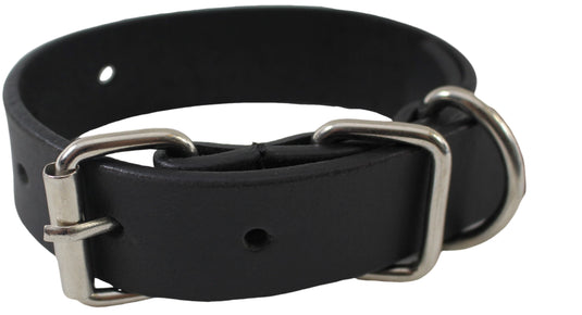 Quality Full Grain Leather Dog Collar. Width: 25mm. Colours: Black or Brown.