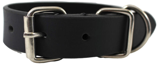 Quality Full Grain Leather Dog Collar. Width: 25mm. Colours: Black or Brown.