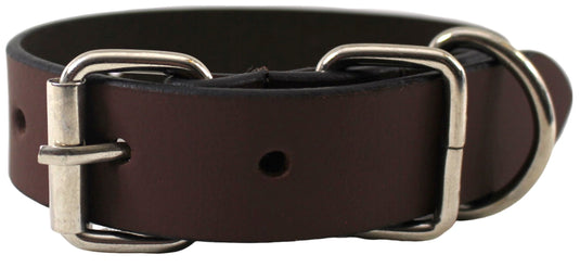 Quality Full Grain Leather Dog Collar. Width: 25mm. Colours: Black or Brown.