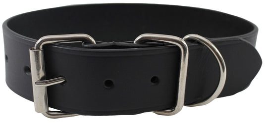 Quality Full Grain Leather Dog Collar. Width: 40mm. Colours: Black or Brown.