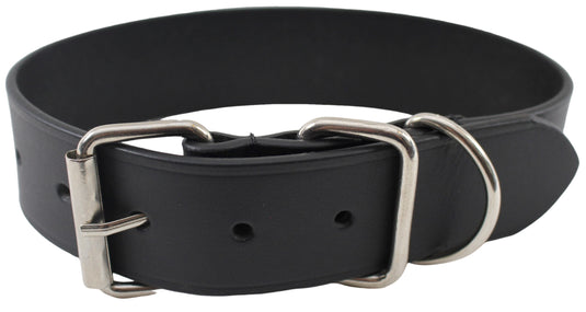Quality Full Grain Leather Dog Collar. Width: 40mm. Colours: Black or Brown.