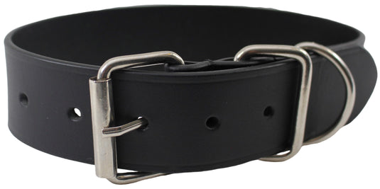 Quality Full Grain Leather Dog Collar. Width: 40mm. Colours: Black or Brown.