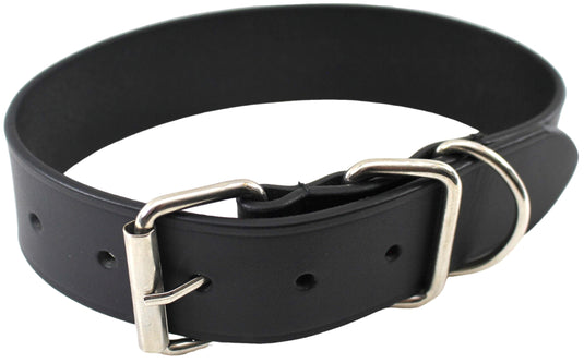 Quality Full Grain Leather Dog Collar. Width: 40mm. Colours: Black or Brown.