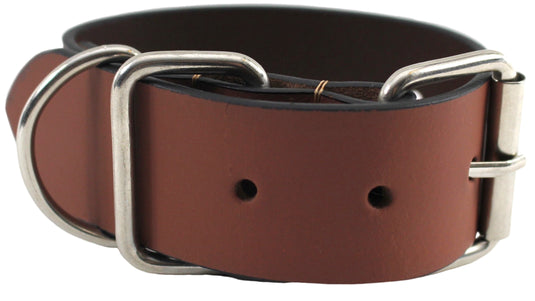 Quality Full Grain Leather Dog Collar. Width: 40mm. Colours: Black or Brown.