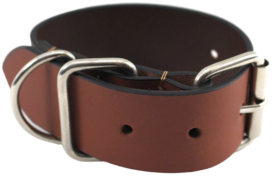 Quality Full Grain Leather Dog Collar. Width: 40mm. Colours: Black or Brown.