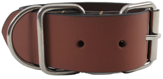 Quality Full Grain Leather Dog Collar. Width: 40mm. Colours: Black or Brown.