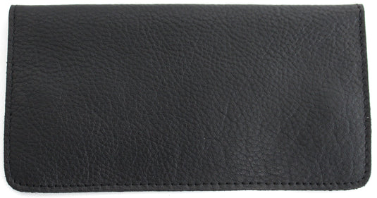 Quality Full Grain Cow Hide Leather Tobacco Pouch. Black. Style: 11045. 50 gram.