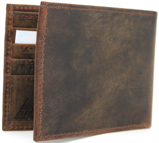 RFID Genuine Leather Wallet. Colours: Black or Brown. Style No: 11043