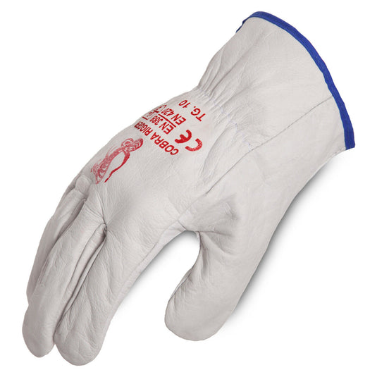 12 Pack - Protective Quality Leather Riggers Gloves. Style No: 471100.