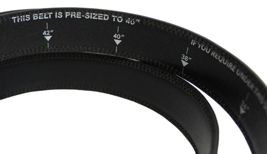 Genuine Leather Ratchet Dress Belt with Automatic Sliding Buckle