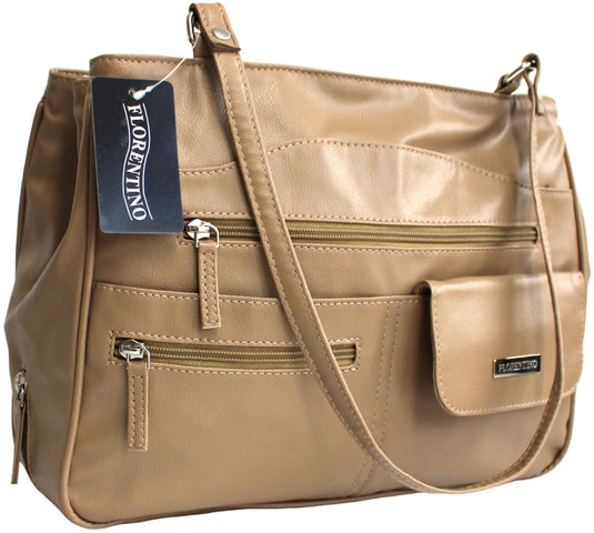 Multi Compartment Handbag with Shoulder Straps. Style No: 4291.