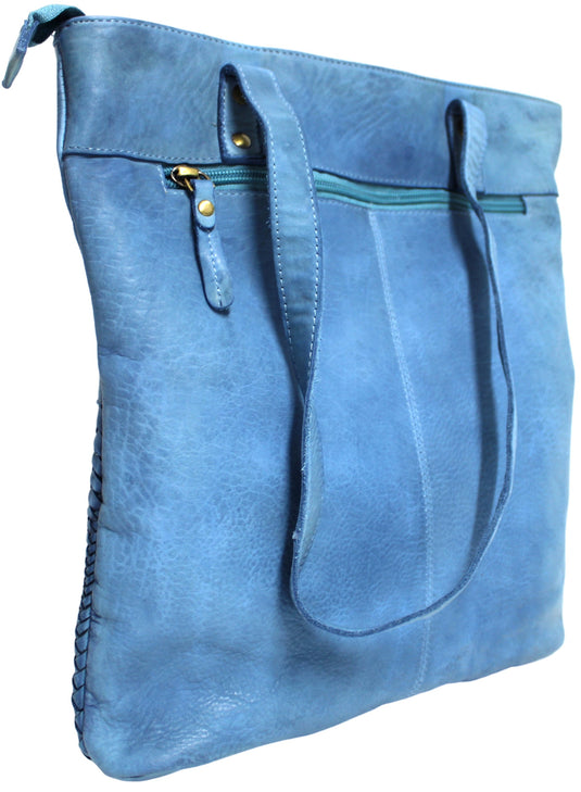 Leather Handbag - Shoulder Bag with Adjustable Strap. Style: 1661.